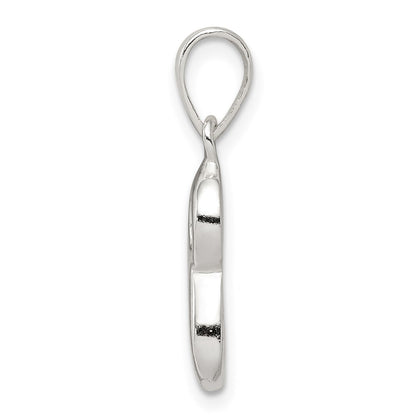 Sterling Silver Letter S Initial Pendant