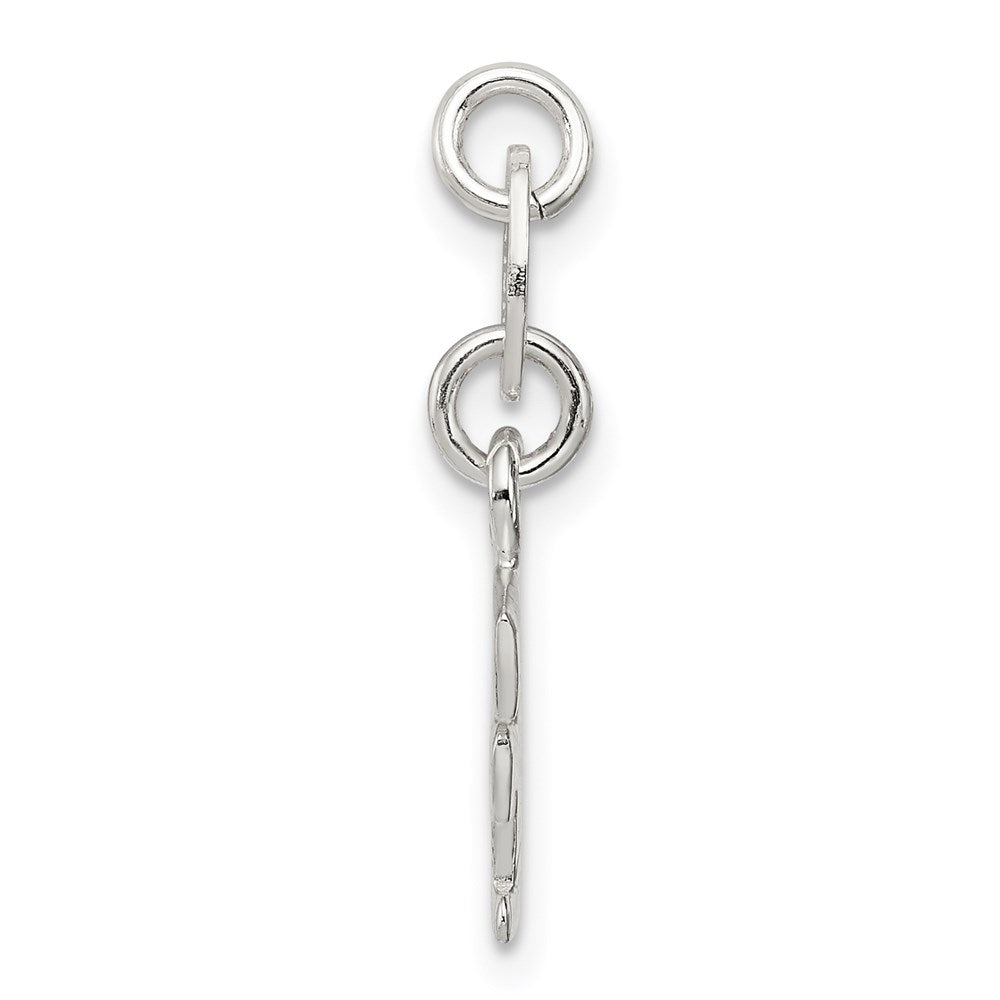 Sterling Silver Letter F Initial Charm
