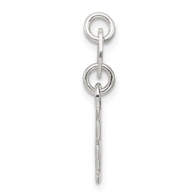 Sterling Silver Letter F Initial Charm