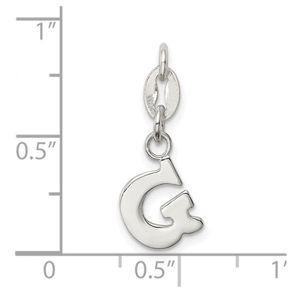 Sterling Silver Letter G Initial Charm
