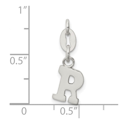 Sterling Silver Letter R Initial Charm