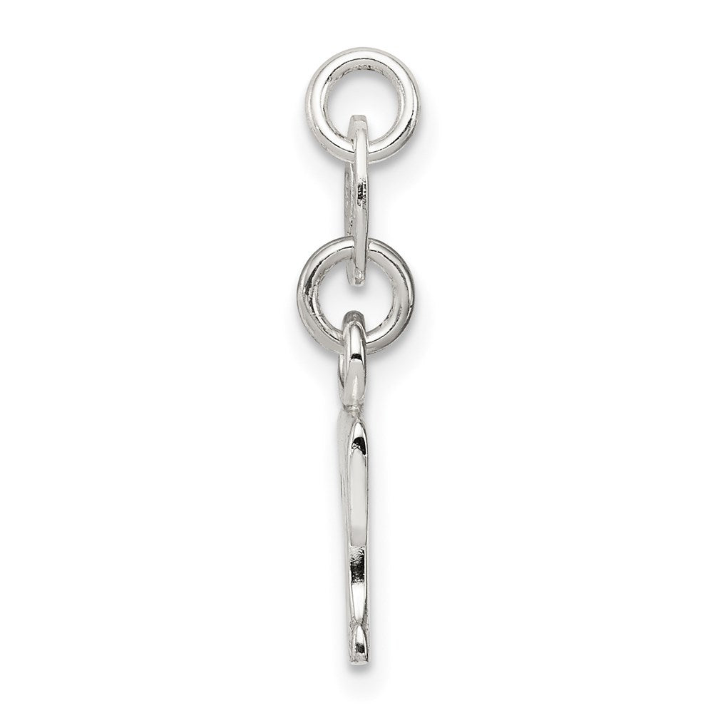 Sterling Silver Letter R Initial Charm