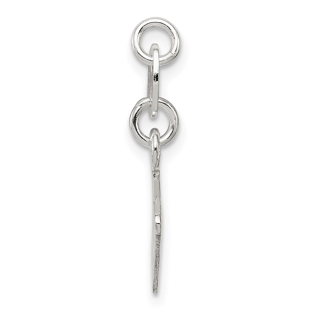 Sterling Silver Letter W Initial Charm