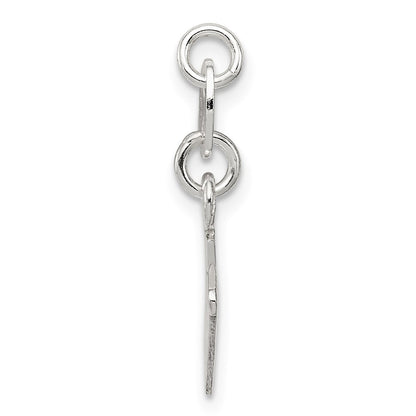 Sterling Silver Letter W Initial Charm