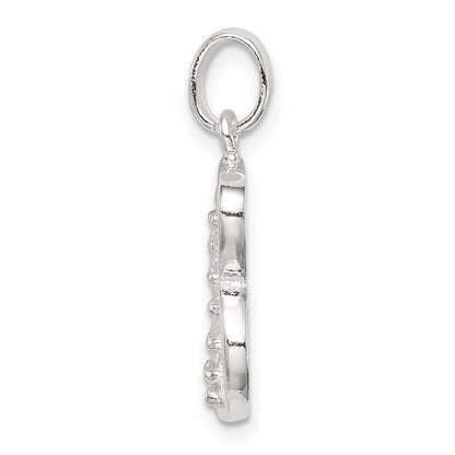 Sterling Silver Cz Letter B Initial Pendant