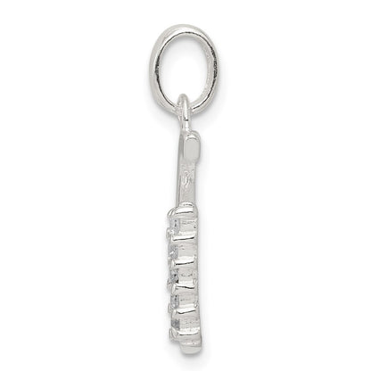 Sterling Silver Cz Letter G Initial Pendant
