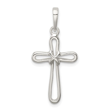 Sterling Silver Polished Cross Pendant