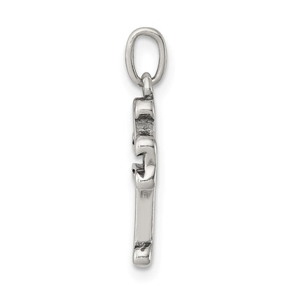 Sterling Silver Antiqued Cross Charm