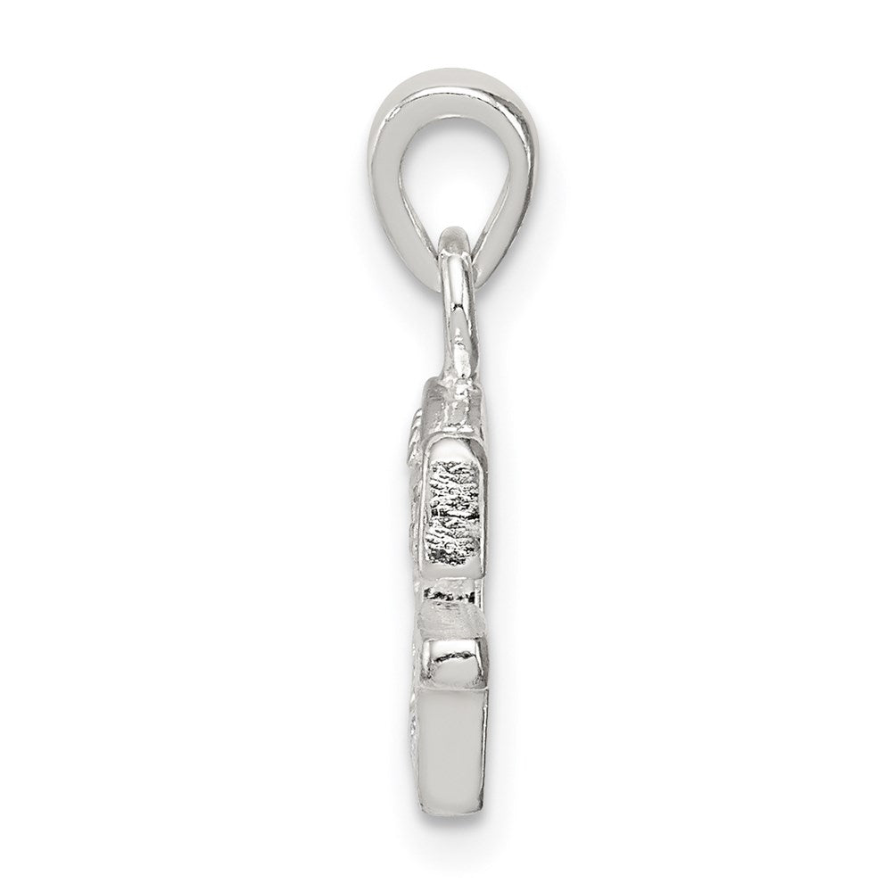 Sterling Silver Cz Letter G Initial Pendant