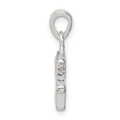 Sterling Silver Cz Letter G Initial Pendant