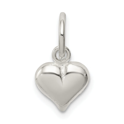 Sterling Silver Puff Heart Charm