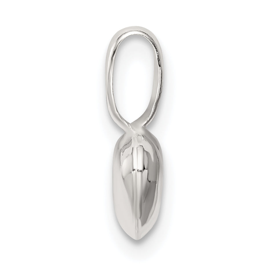 Sterling Silver Puffed Heart Charm