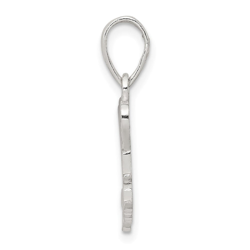 Sterling Silver Polished We Love You Mom Pendant