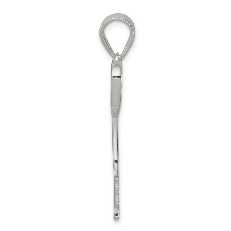 Sterling Silver Polished Key Pendant