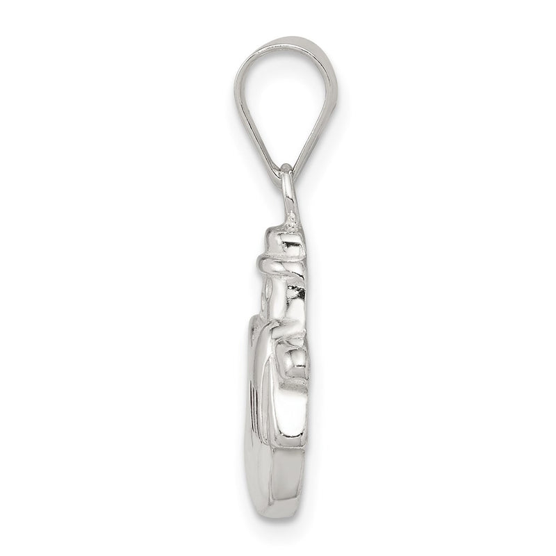 Sterling Silver Enameled Snowman Charm