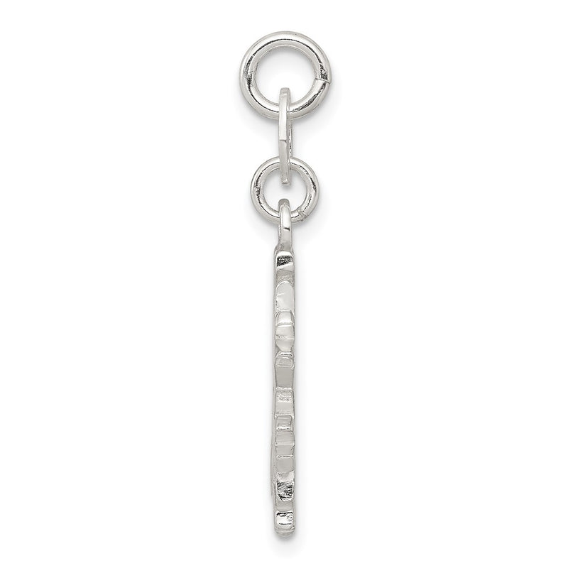 Sterling Silver Polished Snowflake Charm