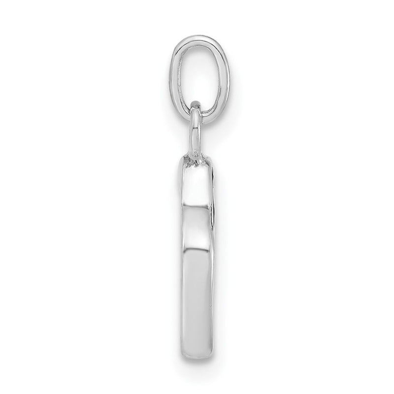 Sterling Silver Polished Enameled Red Pepper Charm