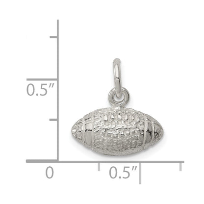 Sterling Silver Football Charm