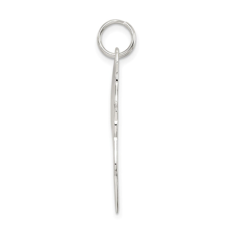 Sterling Silver Africa Continent With Elephant Cutout Pendant
