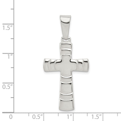 Sterling Silver Polished Cross Pendant