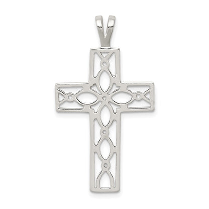 Sterling Silver Polished Cross Pendant