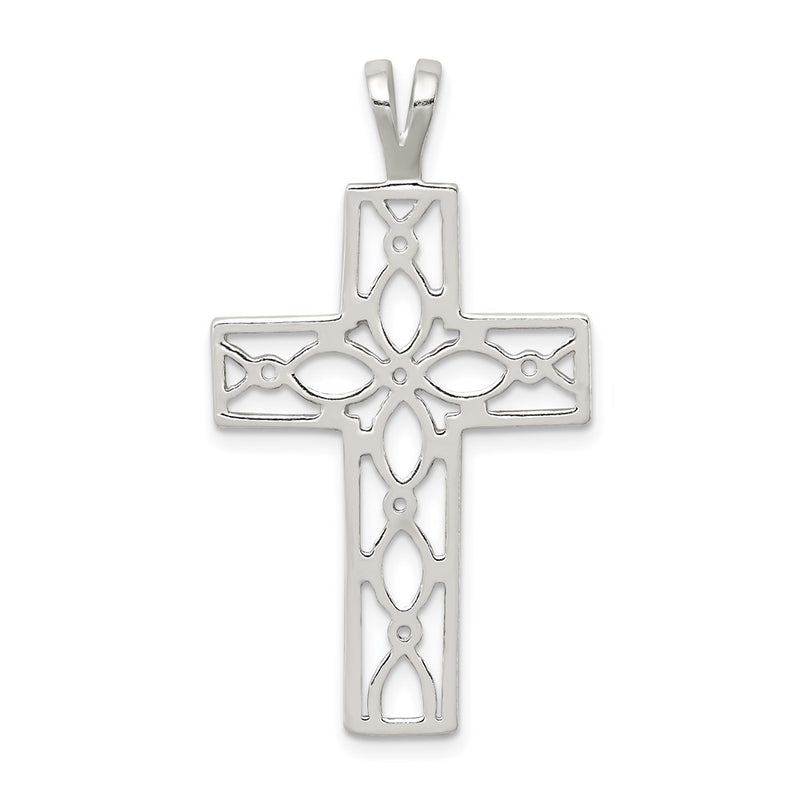 Sterling Silver Polished Cross Pendant
