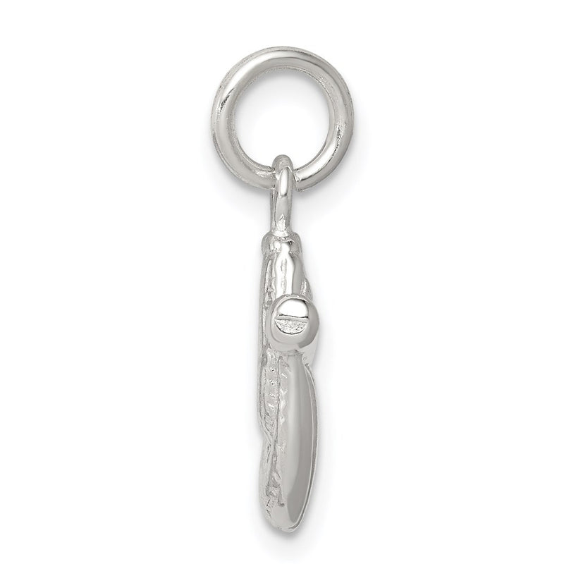 Sterling Silver Baseball Glove & Bat Charm