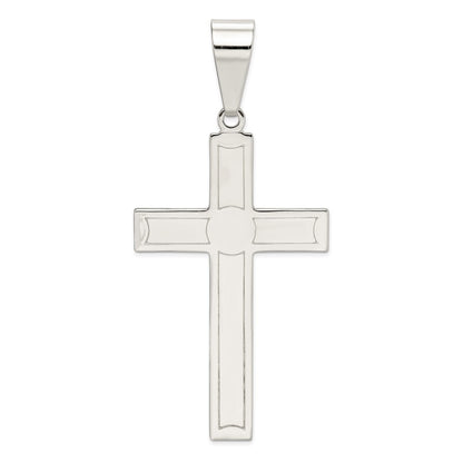 Sterling Silver Polished Cross Pendant