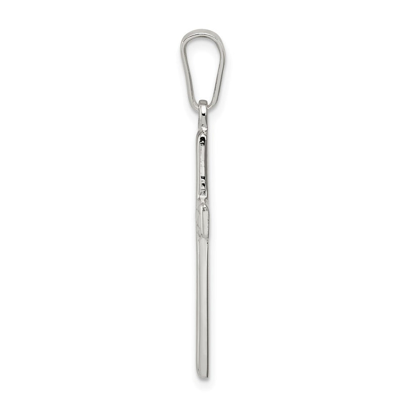 Sterling Silver Polished Cross Pendant