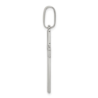 Sterling Silver Polished Cross Pendant