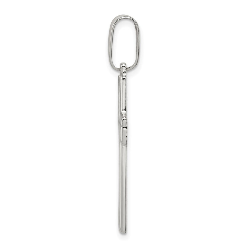 Sterling Silver Polished Cross Pendant
