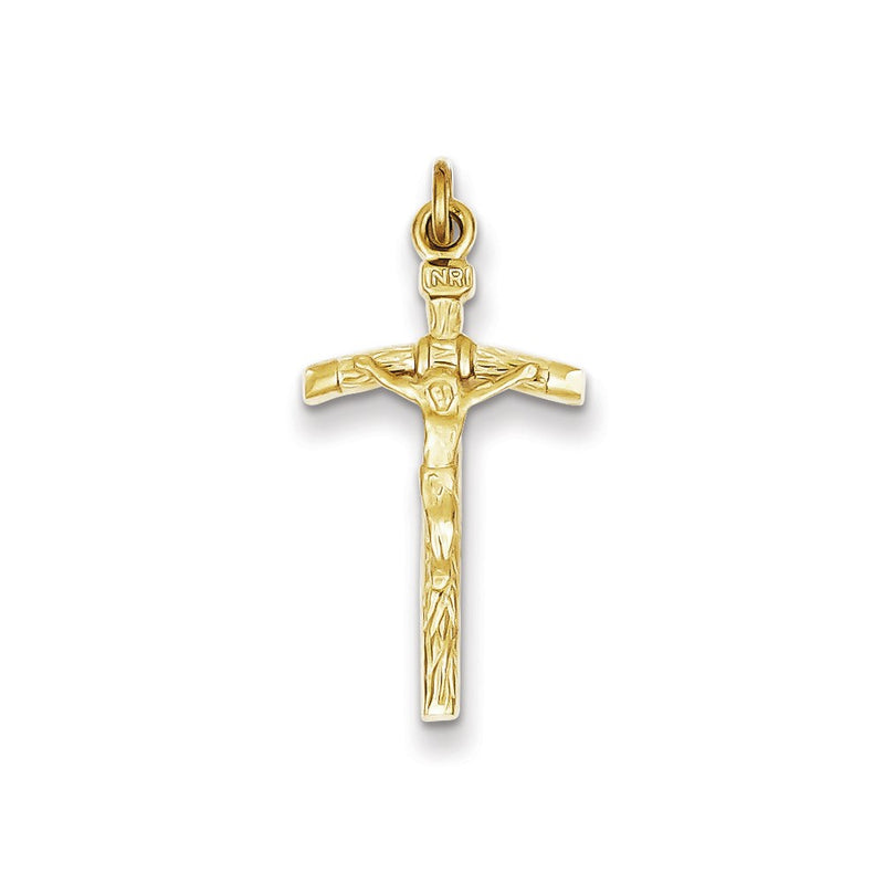 Sterling Silver Vermeil Pope Crucifix Pendant
