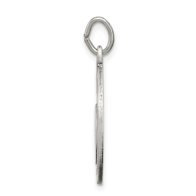 Sterling Silver Satin Antiqued 2-Piece Mizpah Pendant