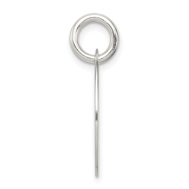 Sterling Silver Polished Enamel Love Pendant