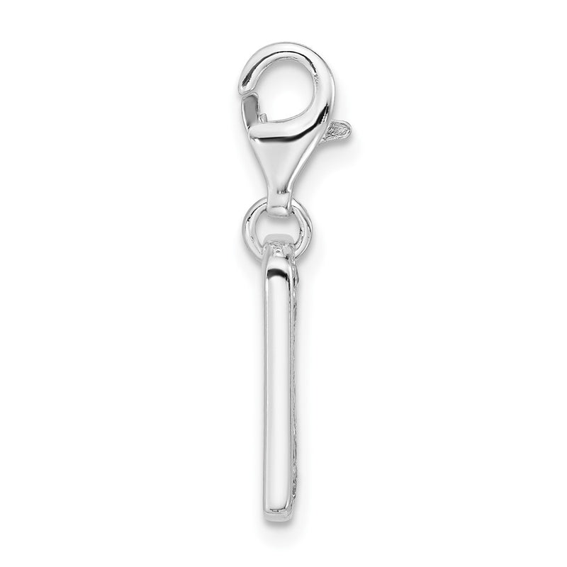 Sterling Silver Cz Peace Charm