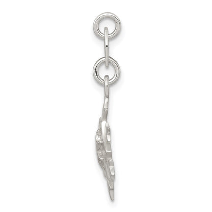 Sterling Silver Polished Snowflake Charm