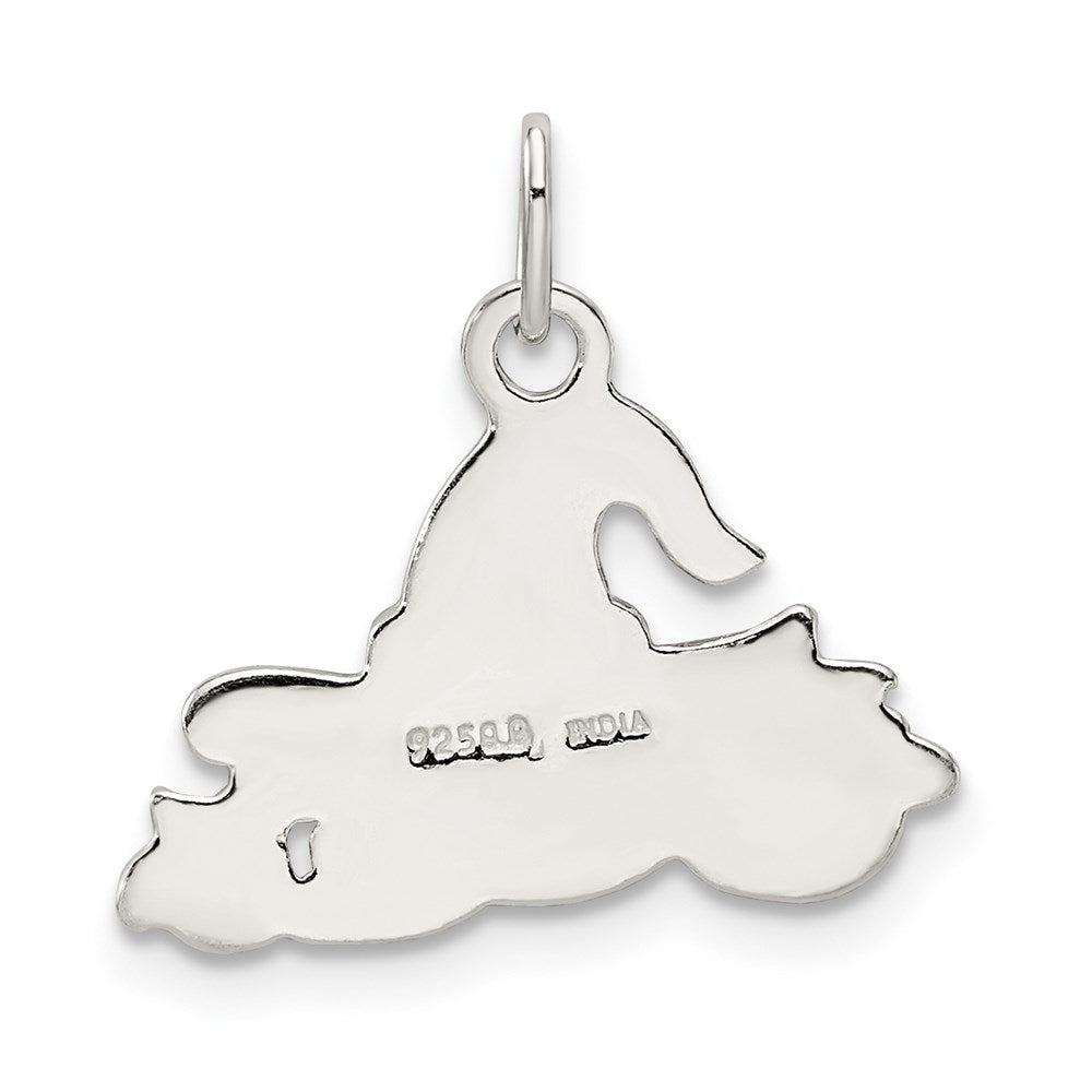 Sterling Silver Witch Charm