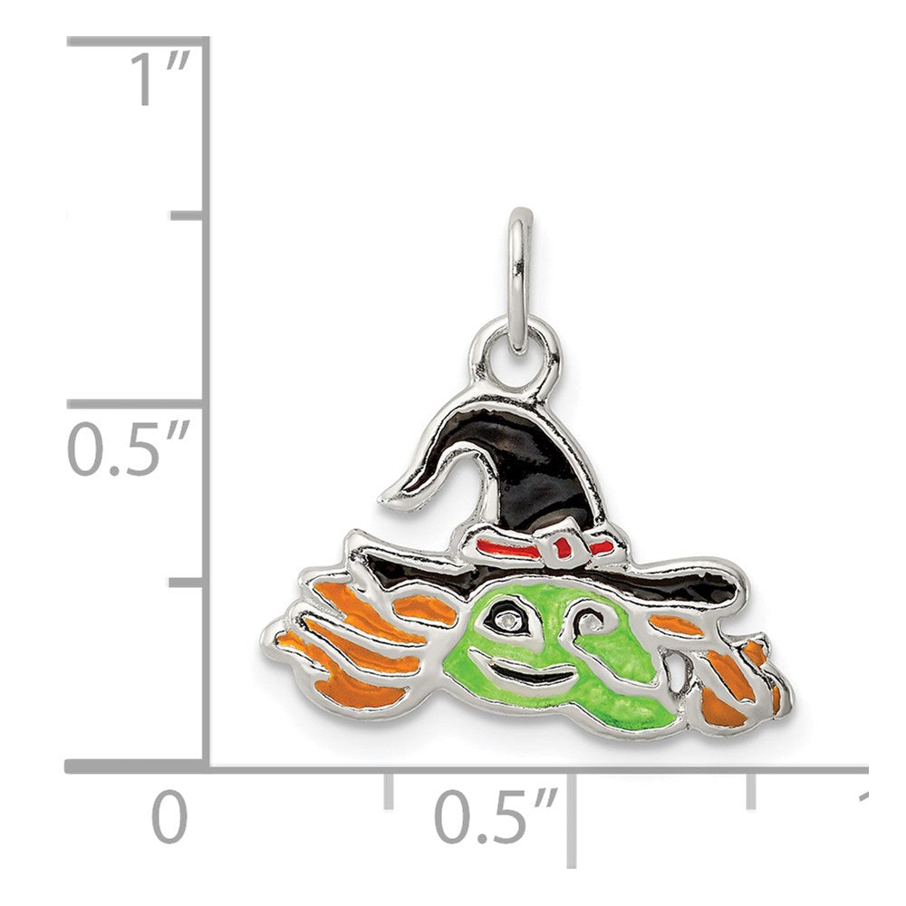 Sterling Silver Witch Charm