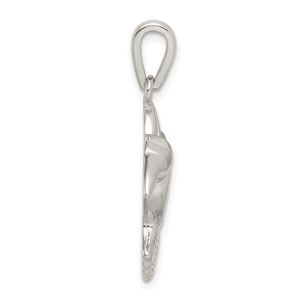 Sterling Silver Rhod Plated Creat Opal Inlay Hummingbird Pendant
