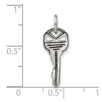 Sterling Silver Antiqued Key Charm