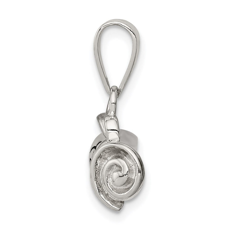 Sterling Silver Rhodium-Plated Rolled-Up Diploma Charm