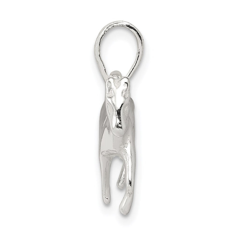 Sterling Silver Polished Horse Pendant