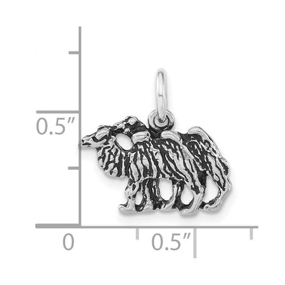 Sterling Silver Antiqued Camels Charm
