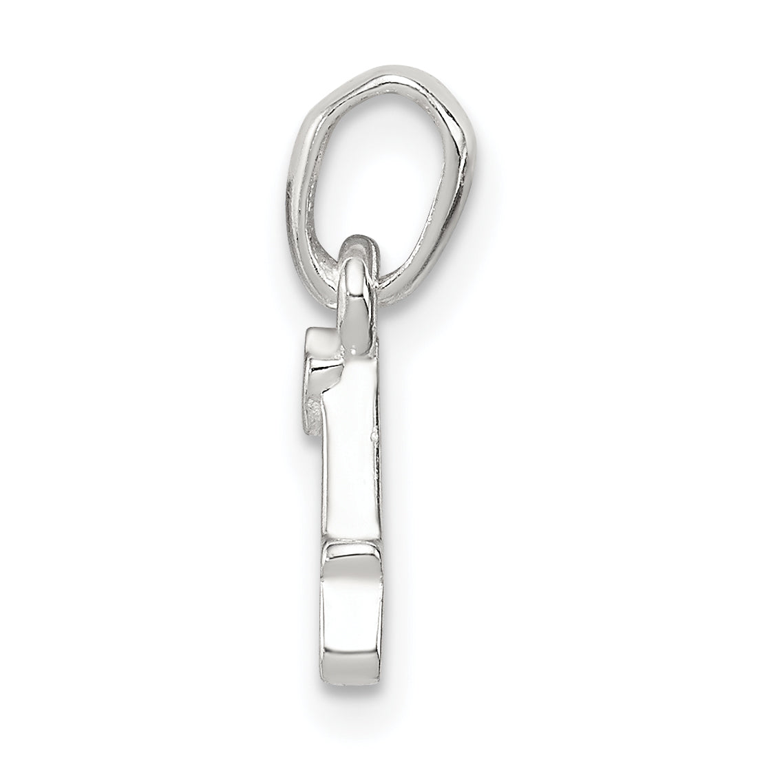 Sterling Silver Letter A With Enamel Pendant