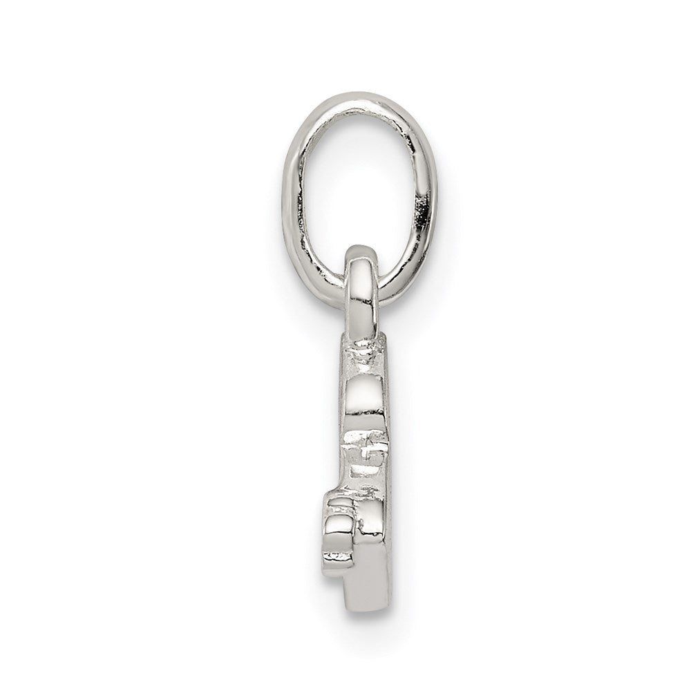 Sterling Silver Letter B With Enamel Pendant
