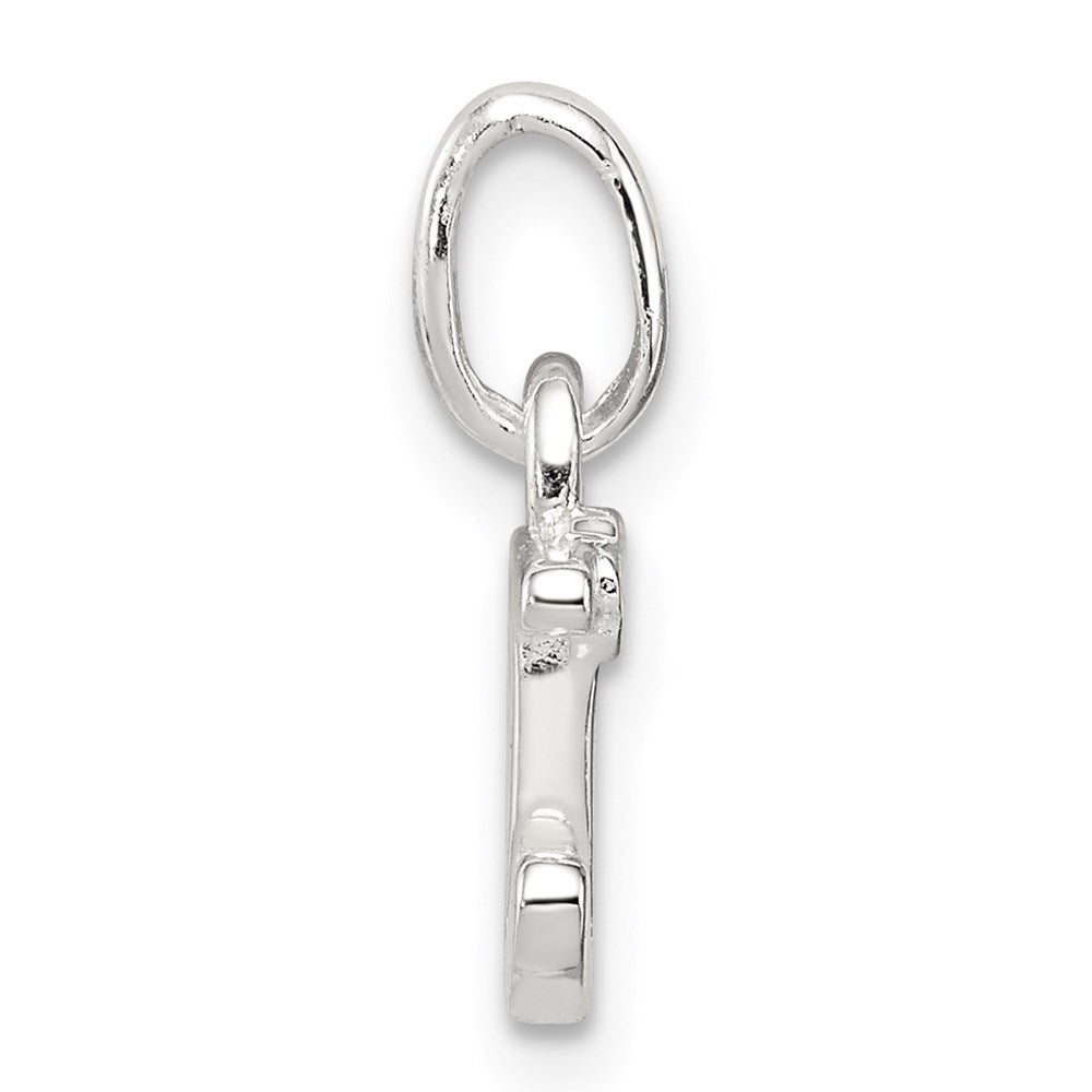 Sterling Silver Letter D With Enamel Pendant
