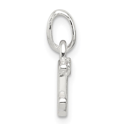 Sterling Silver Letter D With Enamel Pendant