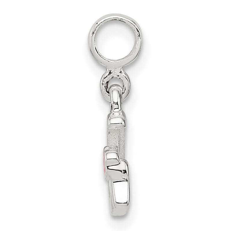 Sterling Silver Letter G With Enamel Pendant