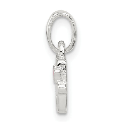 Sterling Silver Letter H With Enamel Pendant