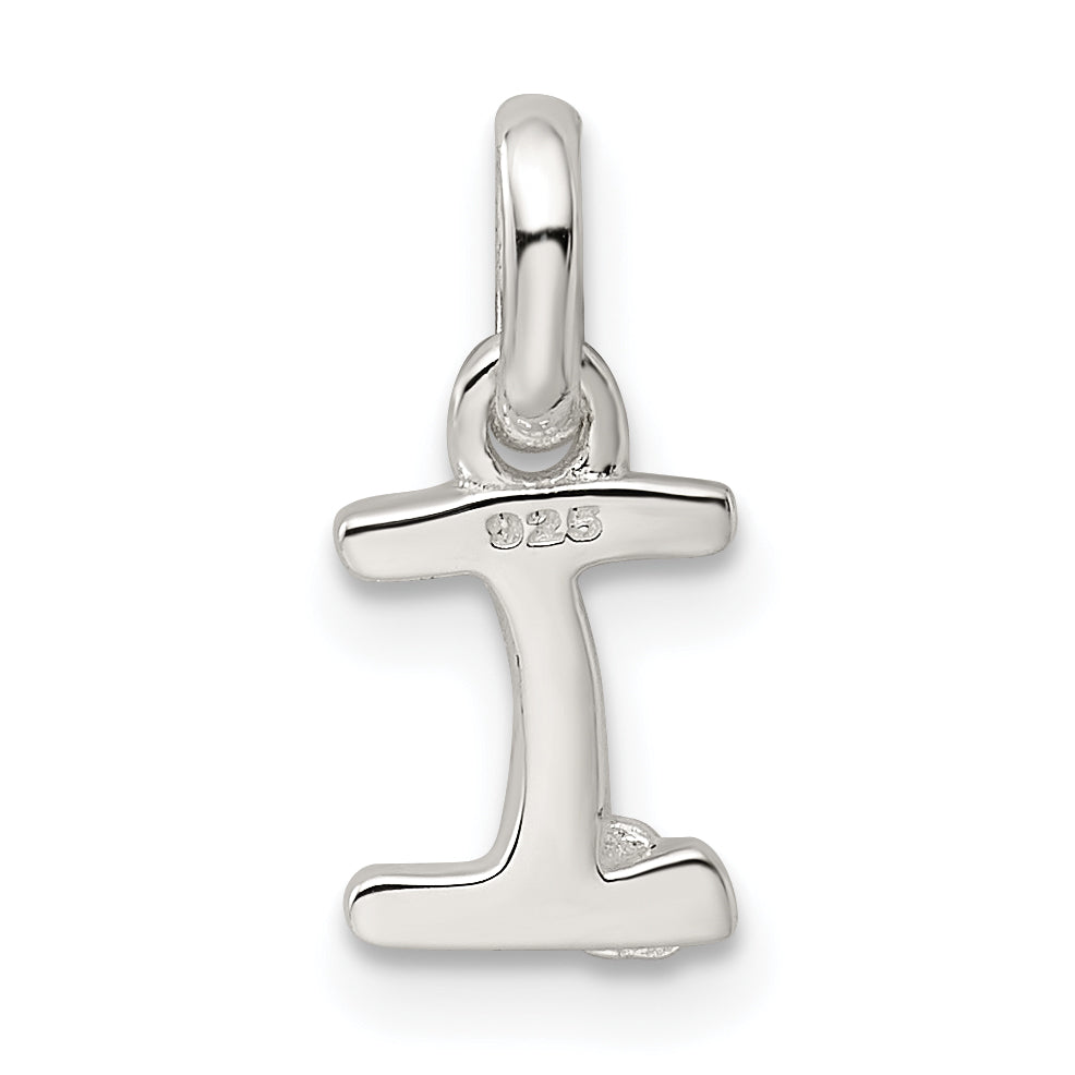 Sterling Silver Letter I With Enamel Pendant